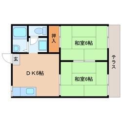 平端駅 徒歩8分 1階の物件間取画像